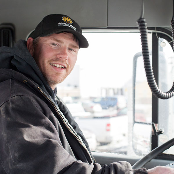 Martin Bros. truck driver